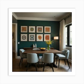 Default Create Unique Design Of Eating Room Art Wall 3 Art Print