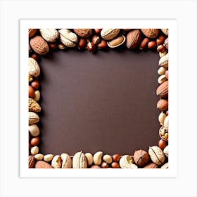 Frame Of Nuts Art Print