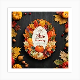 Thanksgiving Card Art Print