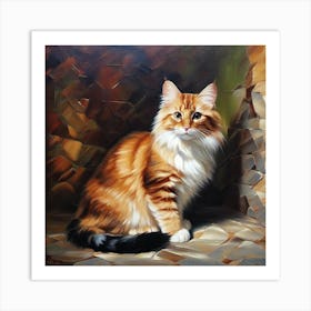 Cat Painting 10 Art Print