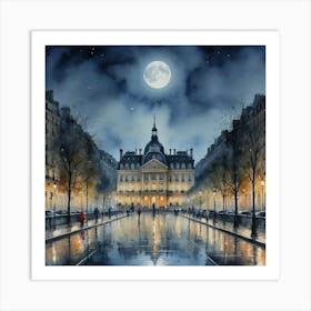 A Parisian Afternoon Parisian Café Culture Art Print