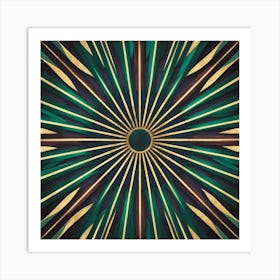 Sunburst Background Art Print