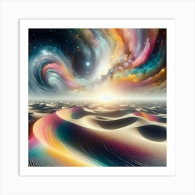 Rainbows In The Desert 2 Art Print