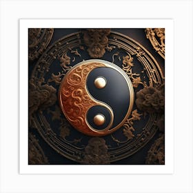 Yin Yang Symbol Art Print