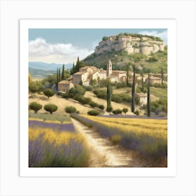 Lavender Fields Art Print