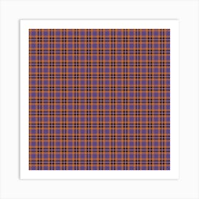 Plaid Fabric 157 Art Print