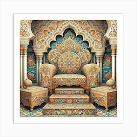 Ornate Throne 3 Art Print