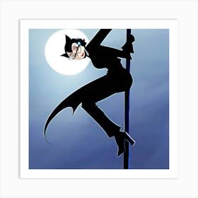 Batgirl climbing  Art Print