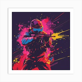 Paintball 3 Art Print