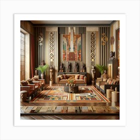 African Living Room Art Print