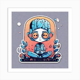 Psychedelic Boy Art Print