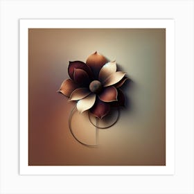 Abstract Flower 19 Art Print