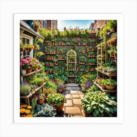 Garden In Nyc Art Print