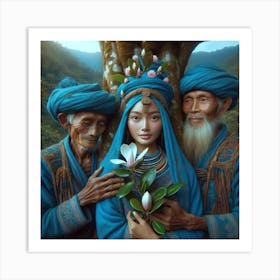 The Magnolia Princess and her taker Art Print