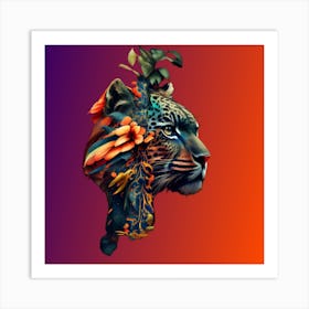 Tiger Head Art Print