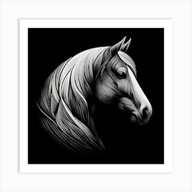 Horse Head 7 Art Print