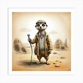 Meerkat 28 Art Print