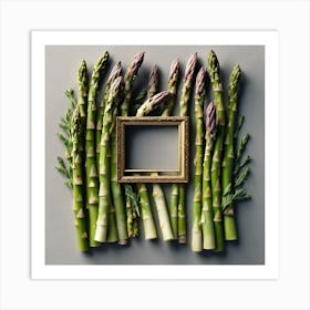 Asparagus In A Frame 5 Art Print