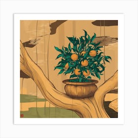 Orange Tree 2 Art Print