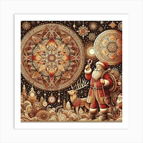 Mysterious Christmas Eve magic totem Art Print