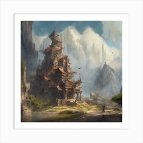 Fantasy Castle 70 Art Print