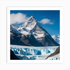 Glacier In Argentina Art Print