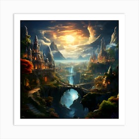 Fantasy Landscape Art Print