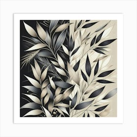 Bamboo leaves Art Print