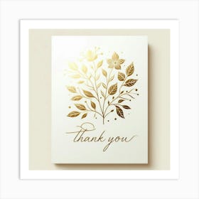 Thank You Card Art Print