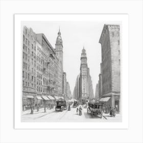 New York City Street Scene 1 Art Print