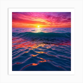 Sunset Over The Ocean 29 Art Print