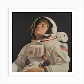 Sleeping Astronaut Art Print