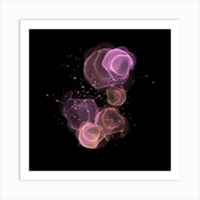 #black & #purple #jellyfish #print #wallart #art Art Print