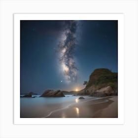 Milky Way Paintings Art Print Art Print