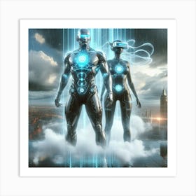 Futuristic Couple 79 Art Print