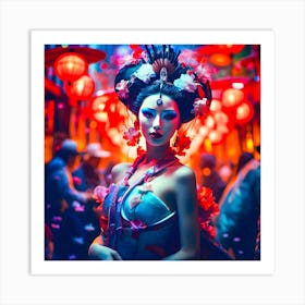 Geisha Girl. 1 Art Print