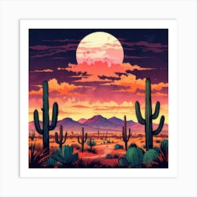 Desert Landscape 8 Art Print