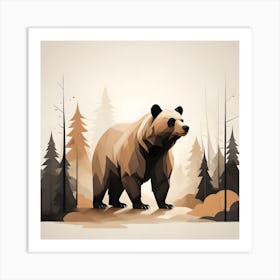 Bear In The Forest Art Print