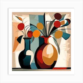 Abstract Vases Art Print