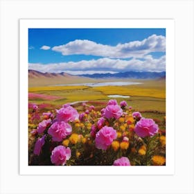 Tibetan beautiful Landscape Art Print