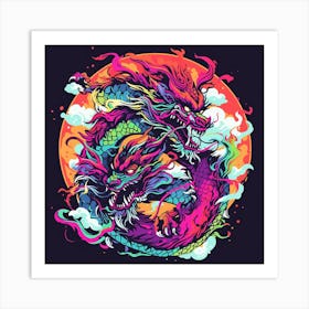 Dragons In The Sky 1 Art Print