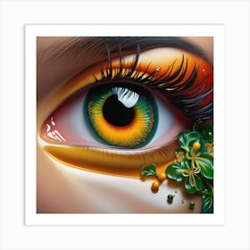 Eye Of Shamrock Art Print