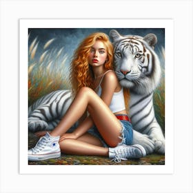 White Tiger 32 Art Print