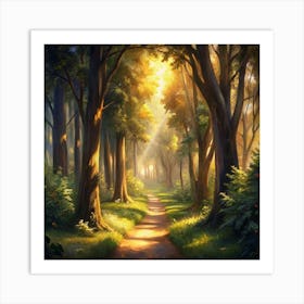 Path In The Woods Art Print