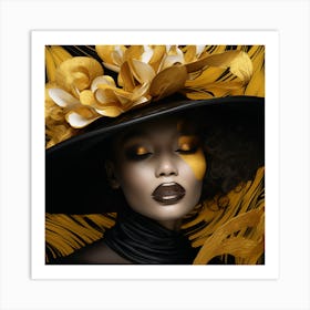 Black And Gold 4 Art Print