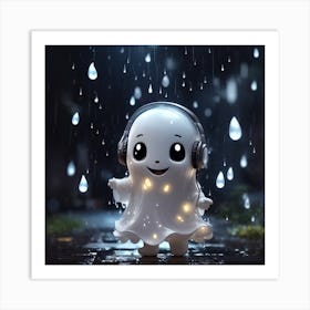 Ghost In The Rain Art Print