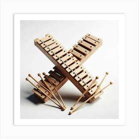 Funny Alpabet - X (Xylophone) Art Print