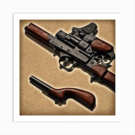 Pistol And Revolver Art Print