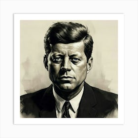 John F Kennedy Art Print