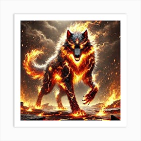 Ronan Ashheart Wolf Form 1 Art Print